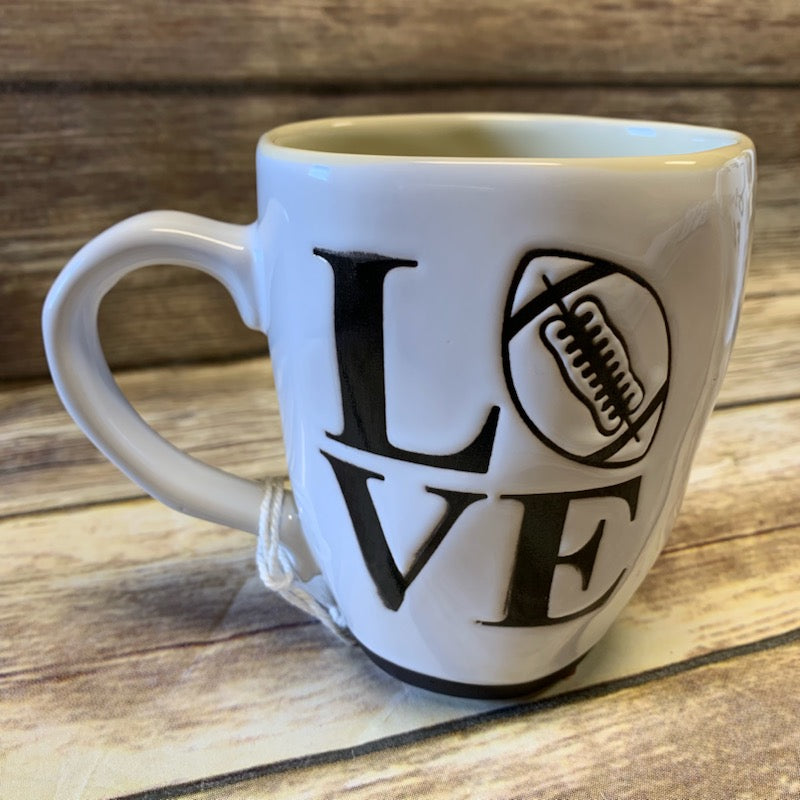 Love Football Ceramic Cup