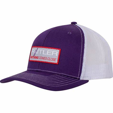 Classic Ropes Rattler Ropes Purple and White Neon Patch Logo Cap