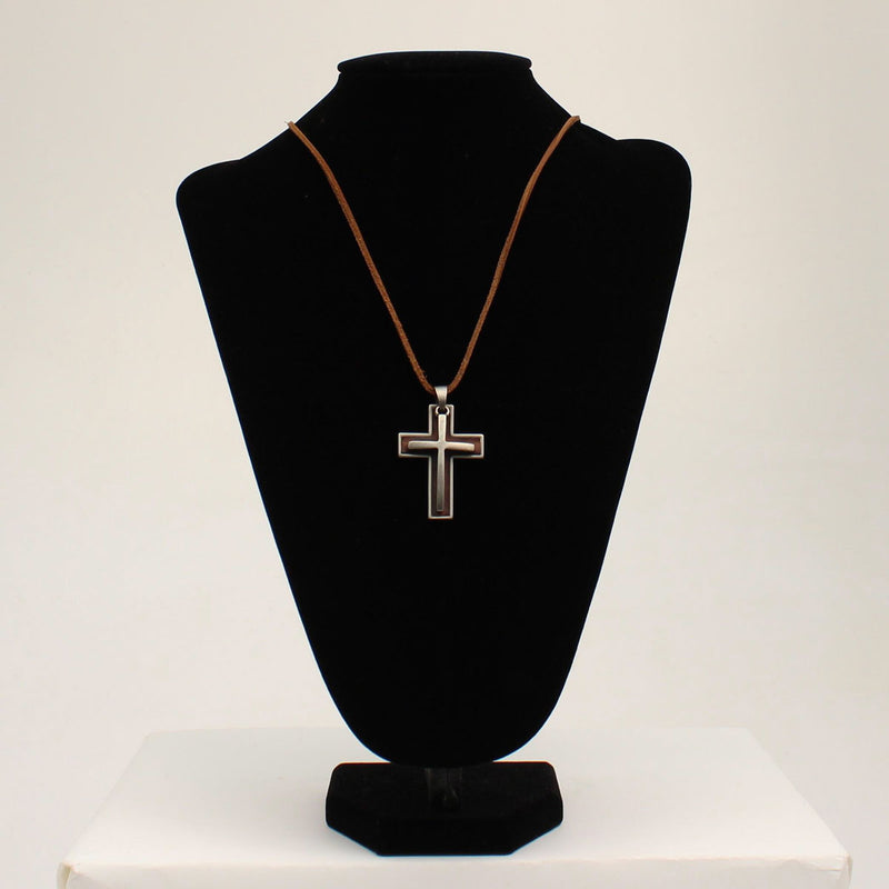 Twister Necklace Rope Double Cross