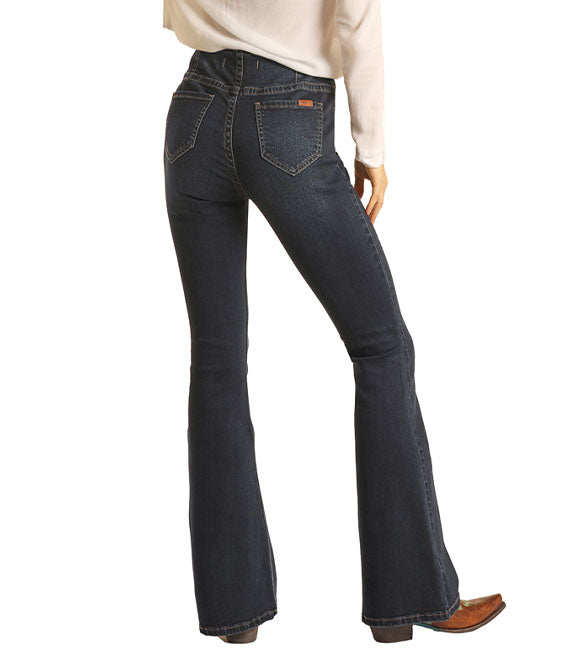 Women's Rock & Roll Cowgirl High Rise Pull On Bargain Bell Flares