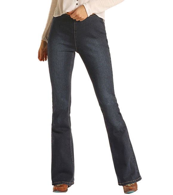 Women's Rock & Roll Cowgirl High Rise Pull On Bargain Bell Flares