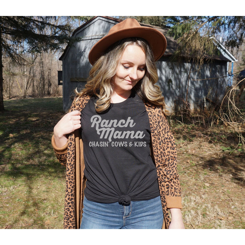 Women's Ranch Mama Cows And Kids T-Shirt