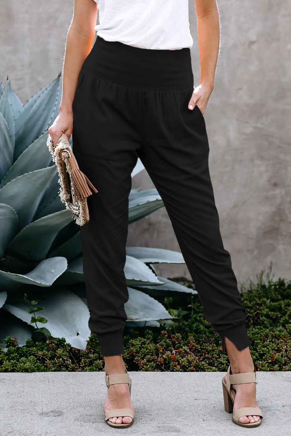 Women's Pocketed Cotton Joggers