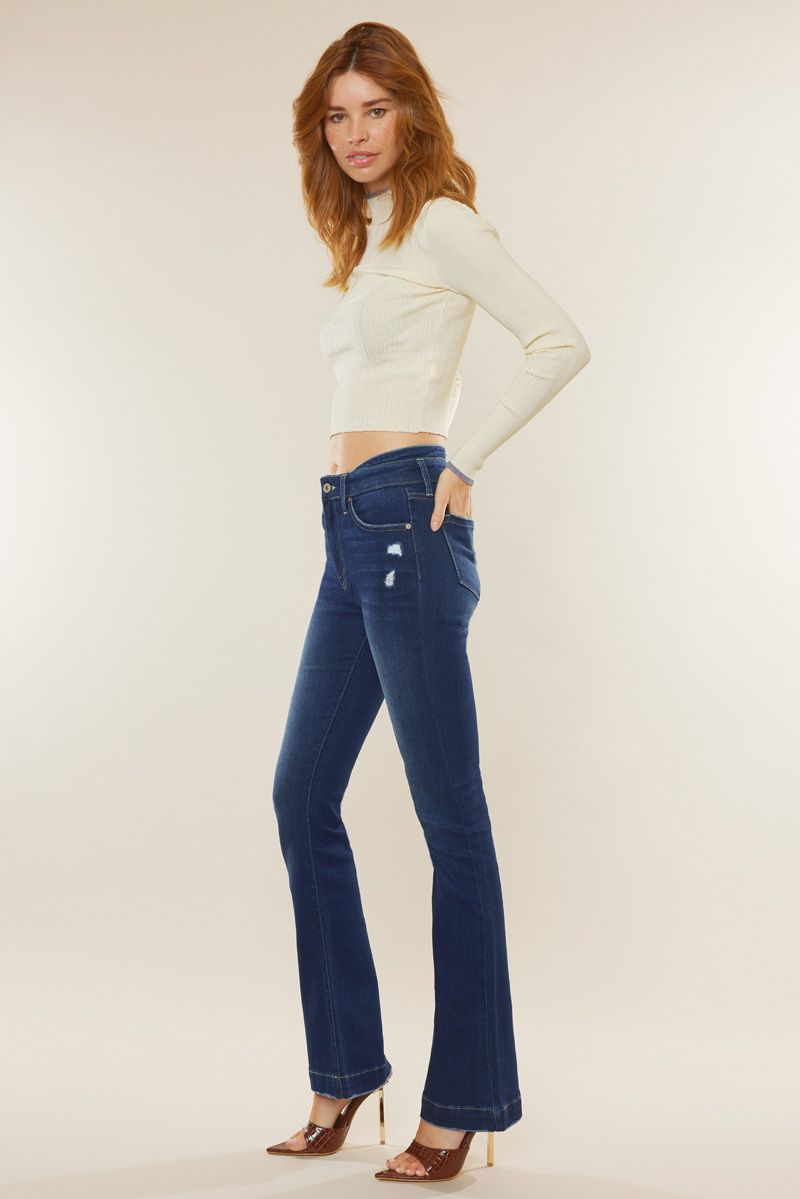 Women's Kancan High Rise Wide Hem Bootcut Jeans