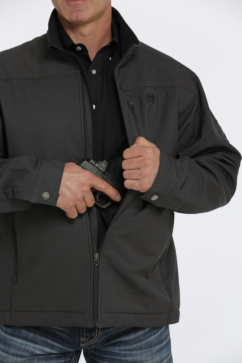 Men's Concealed Carry Bonded Jacket-Brown