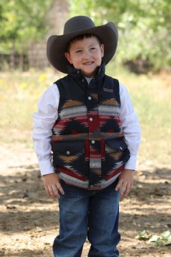 Boy's Cinch Aztec Quilted Vest