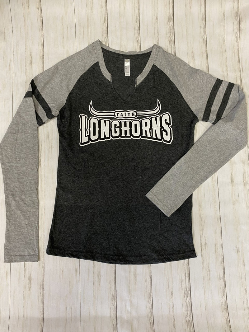 Longhorn Ladies' Gameday Mash-Up Long Sleeve Fine Jersey T-Shirt