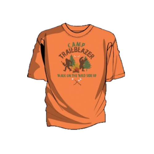 Men's Cinch Walk On The Wild Side Graphic Heather Orange T-Shirt