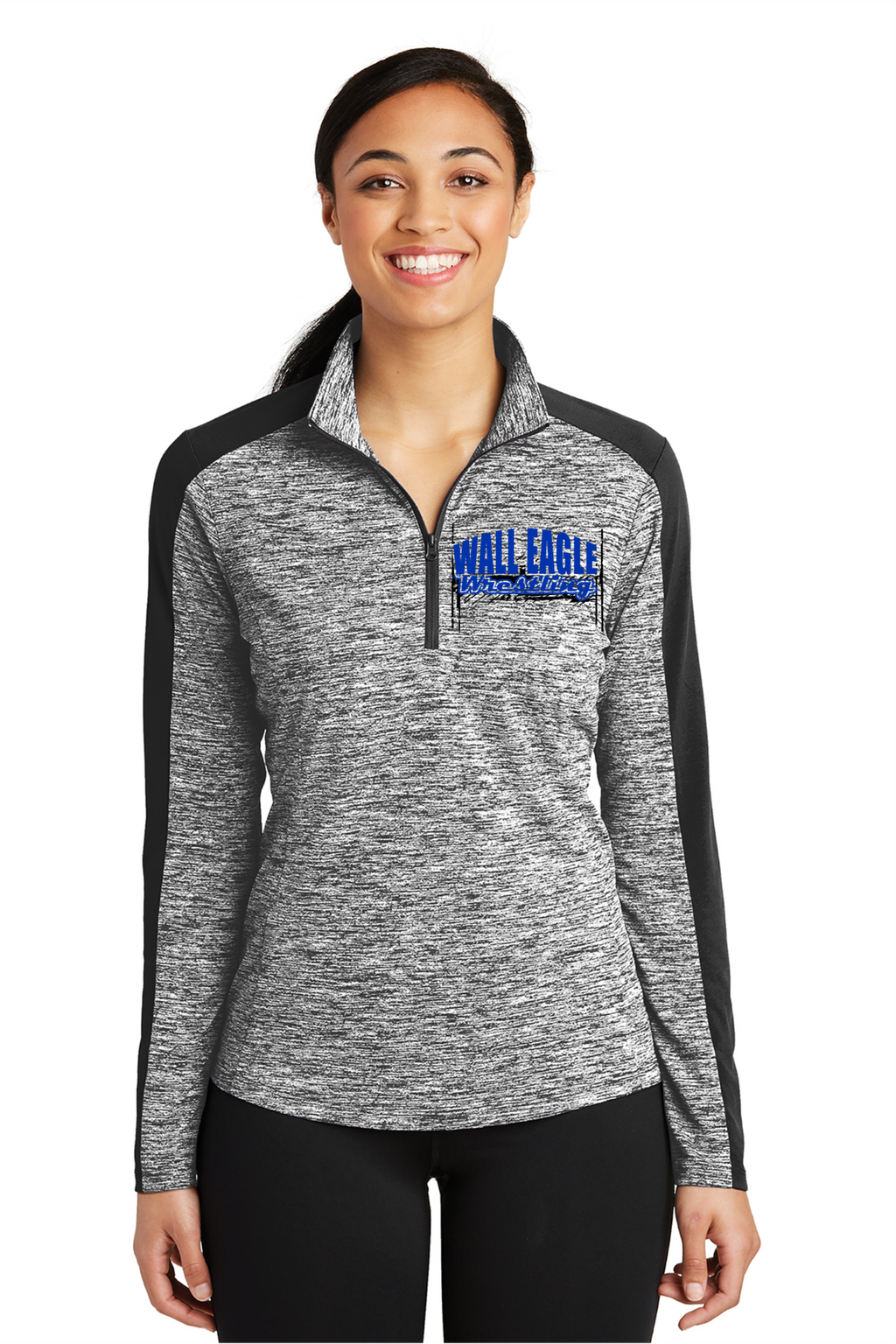 Wall Wrestling Electric Heather 1/4-Zip Pullover